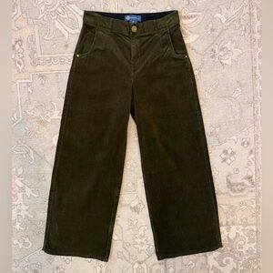 Democracy Ab-Solution Dark Olive Green Corduroy Wide Leg Pants 8